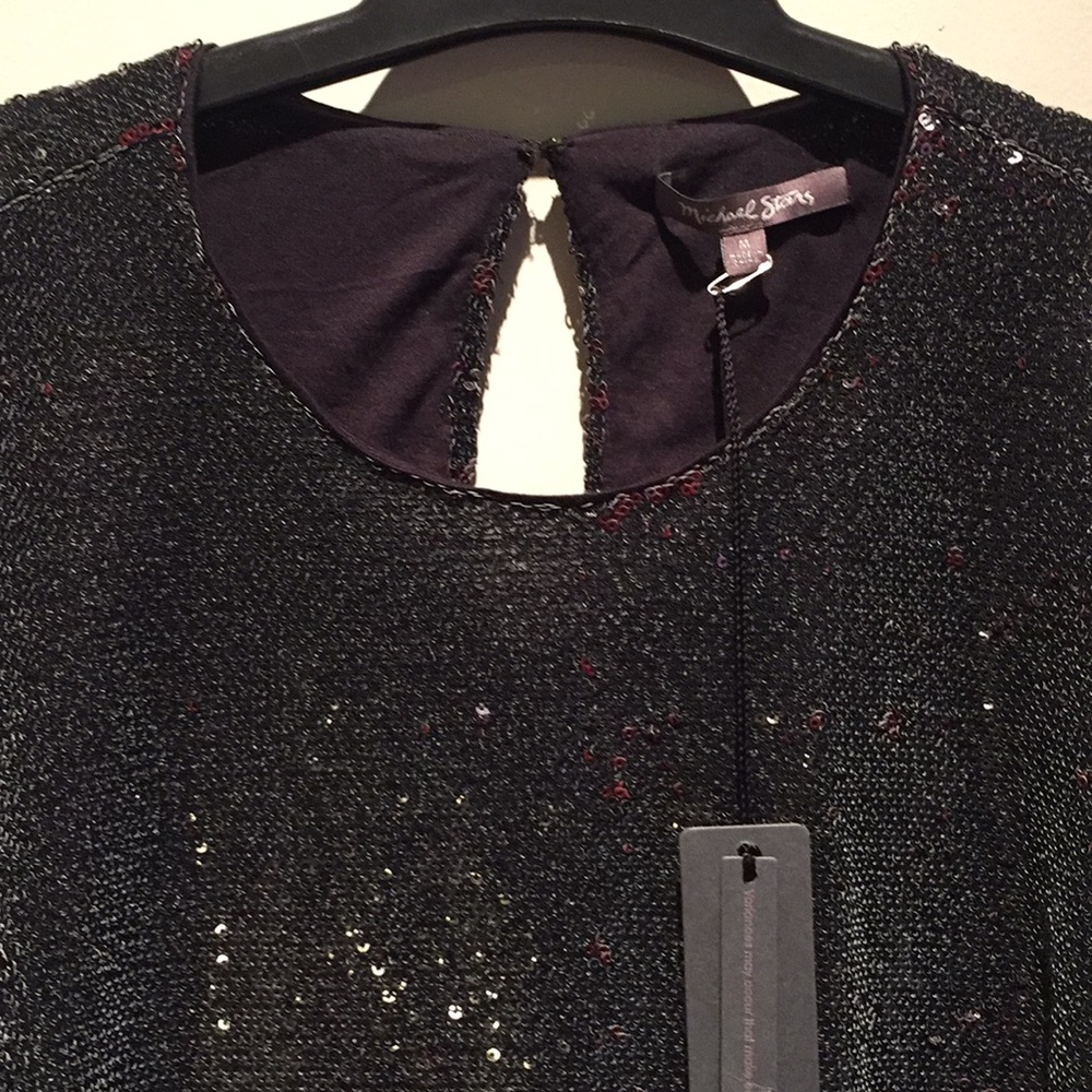 Michael Stars. Black sparkle top NWT - Picture 3 of 5